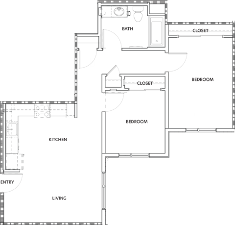 a floor plan of a house